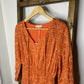 Easel Orange Paisley Print Maxi Dress S