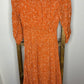 Easel Orange Paisley Print Maxi Dress S