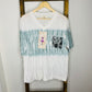 Easel Plaid Pocket Tie Dye Oversized T-Shirt S