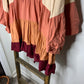 Easel Tiered Colorblock Blouse S