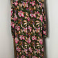 Dear Scarlett Olive Green Floral Shift Dress with Pink Blooms