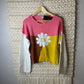 Daisy Patchwork Cropped Sweater