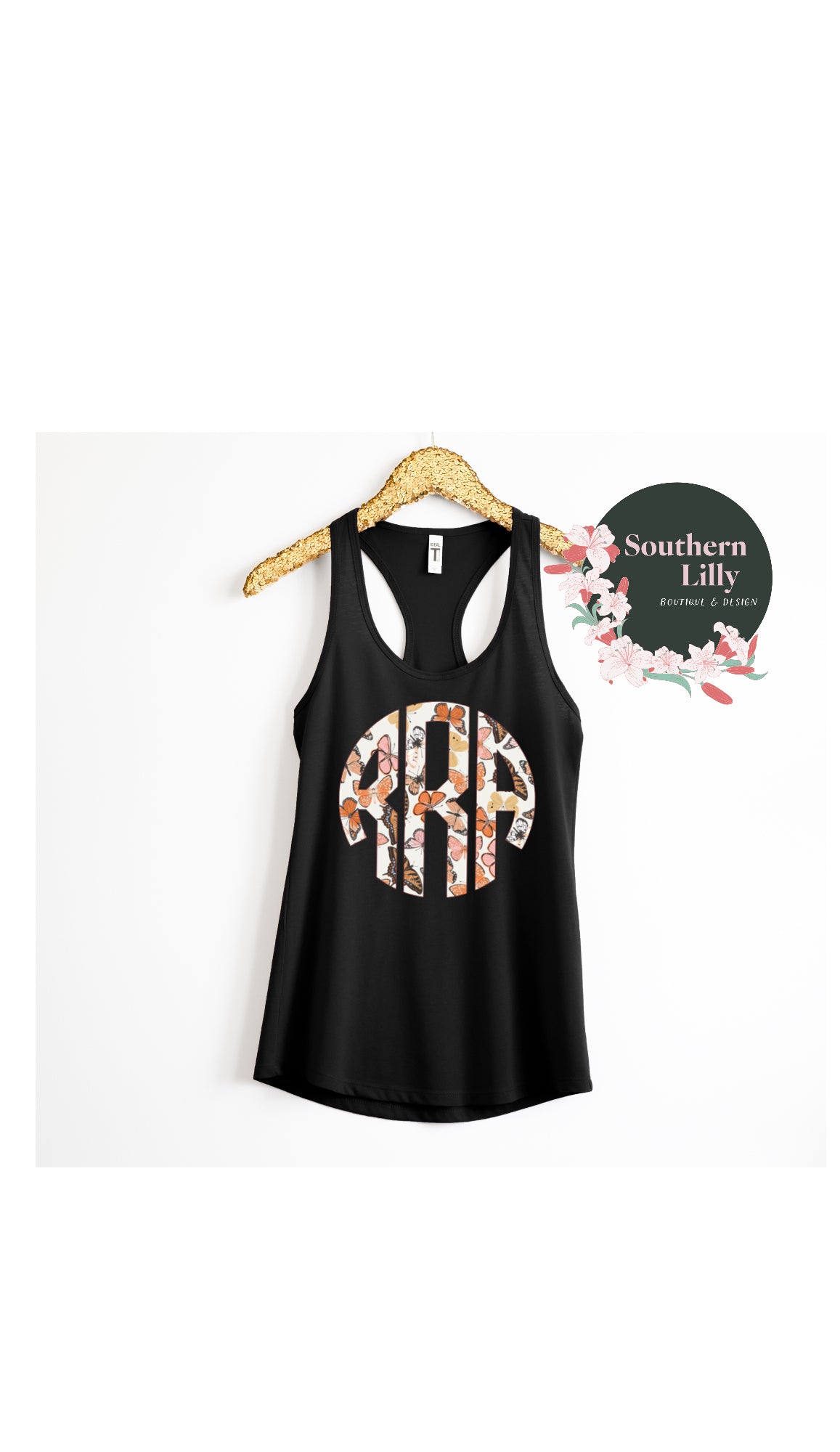 Preppy Inspired Monogram Tank Top