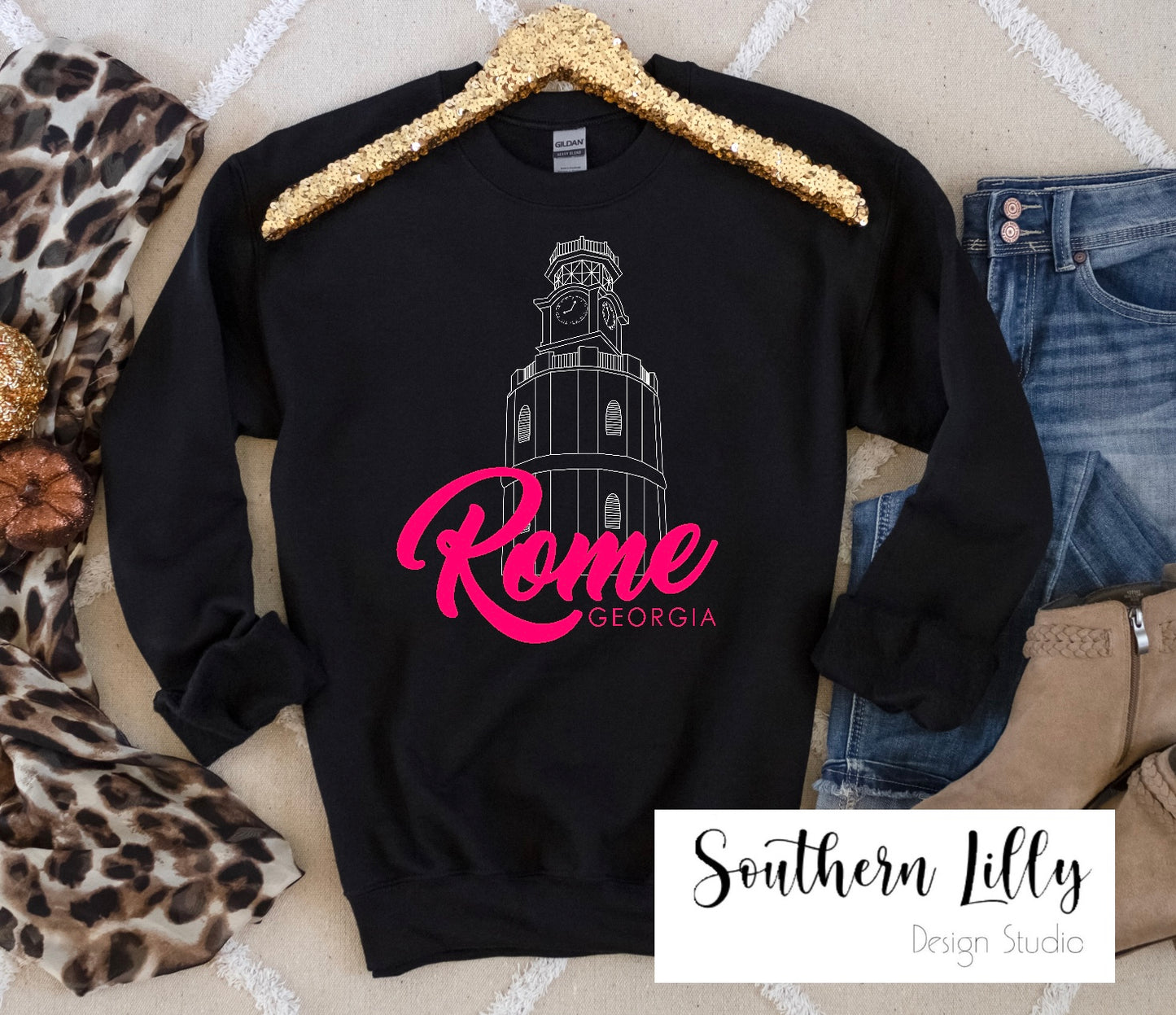 Rome Georgia Clocktower Sweatshirt