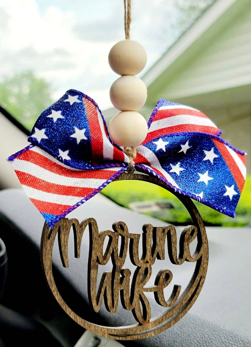 Marine Wife Car Charm