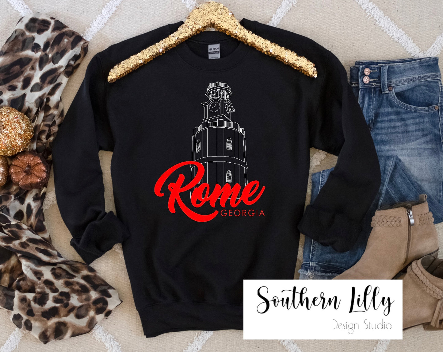 Rome Georgia Clocktower Sweatshirt