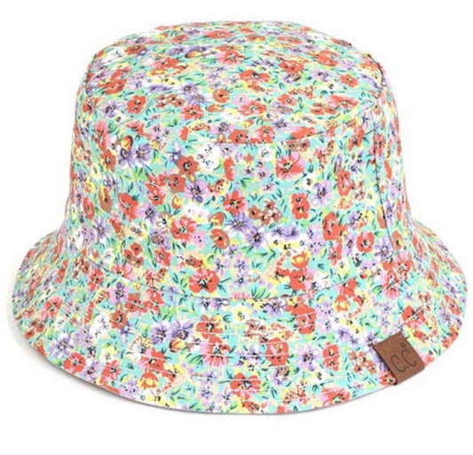 C.C Reversible Bucket Hat Floral & Beige