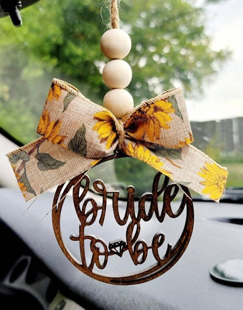 Bride to Be Car Charm