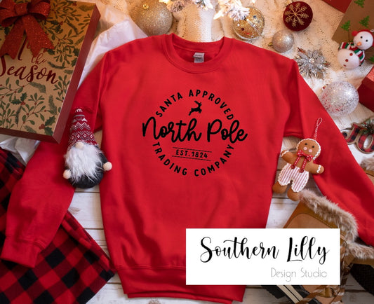 North Pole Trading Post Pullover Sweatshirt