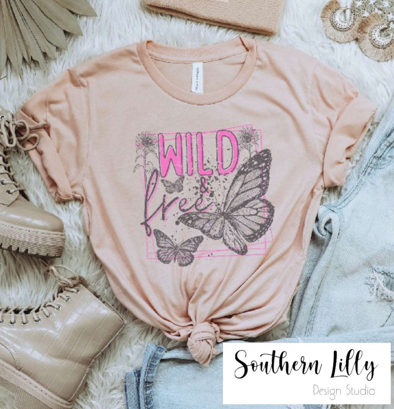 Wild & Free Butterflies T-Shirt