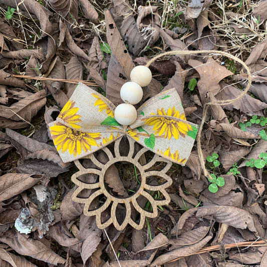 Sunflower Car Charm