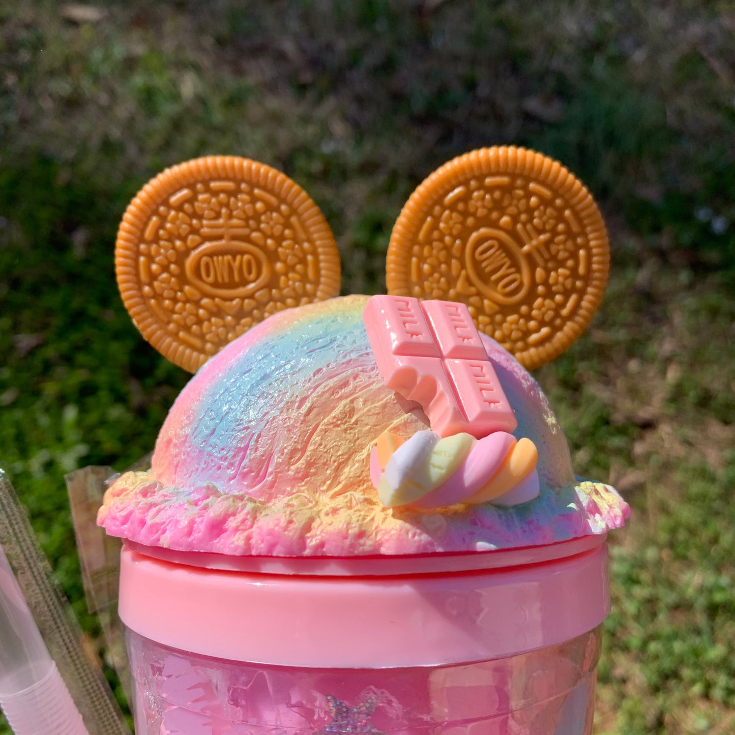 16oz Cookie Mouse Ears Milkshake Cup