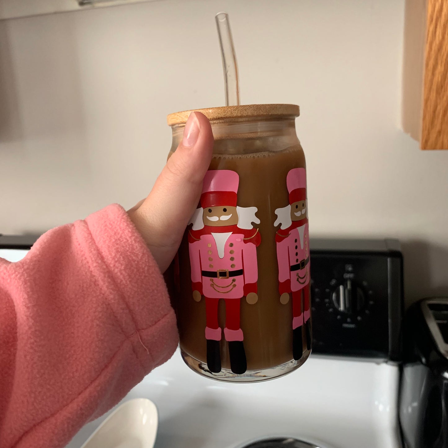 Nutcrackers 16oz Cold Coffee Cup with Lid