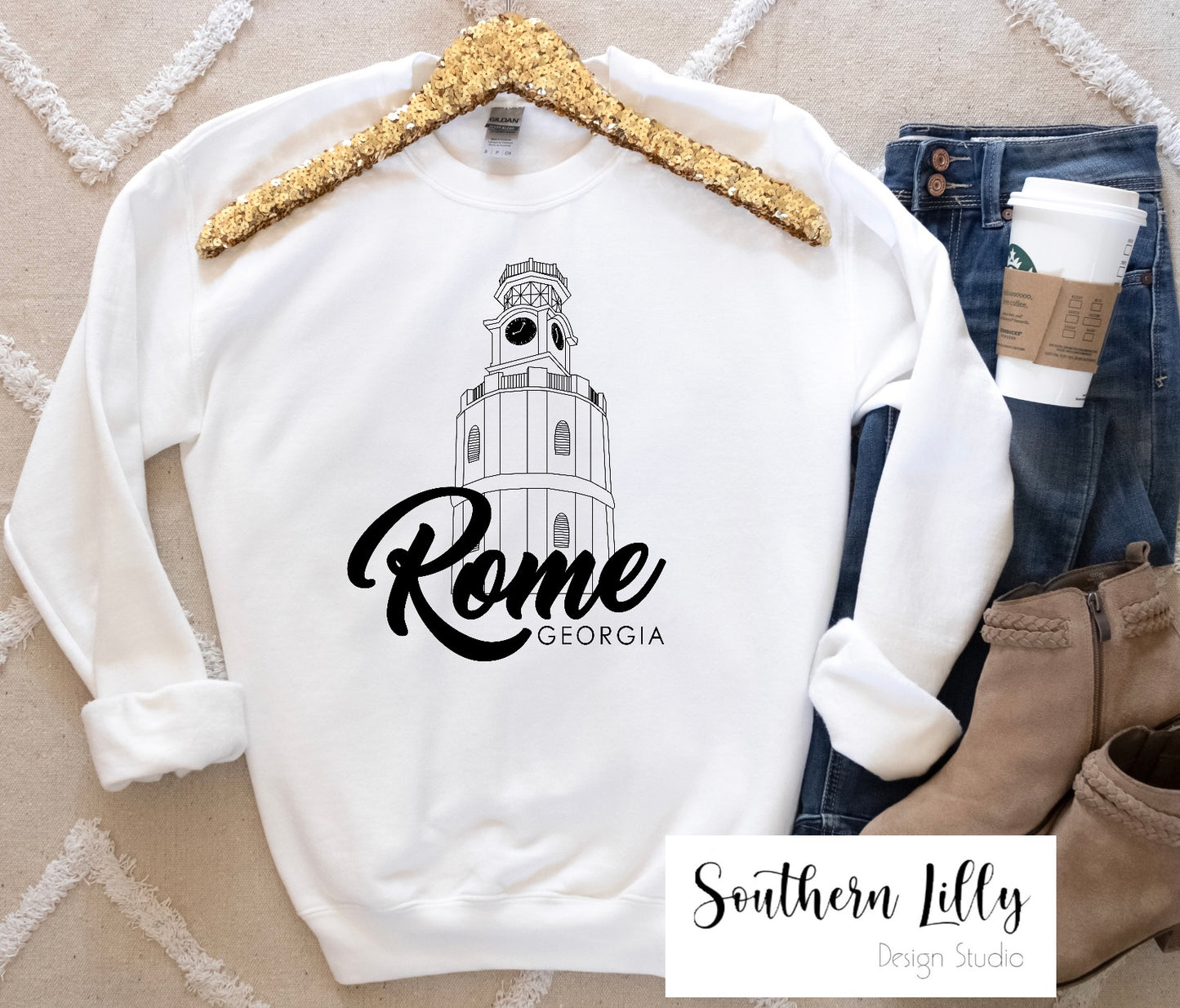 Rome Georgia Clocktower Sweatshirt