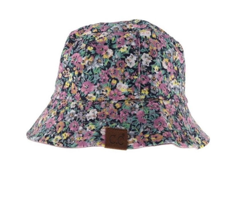 C.C Reversible Bucket Hat Navy & Mauve