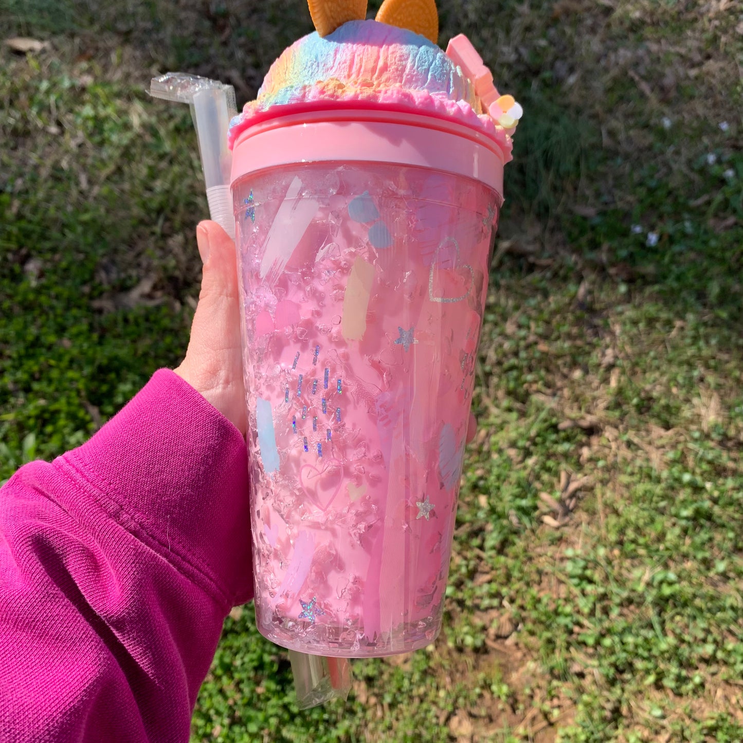 16oz Cookie Mouse Ears Milkshake Cup