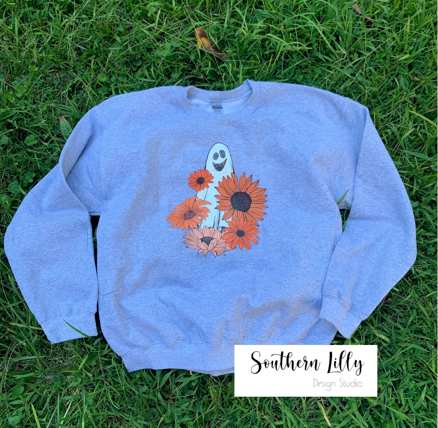 Ghost with Sunflowers Sweatshirt